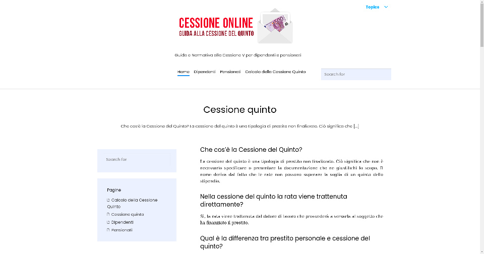 Screenshot of Cessioneonline