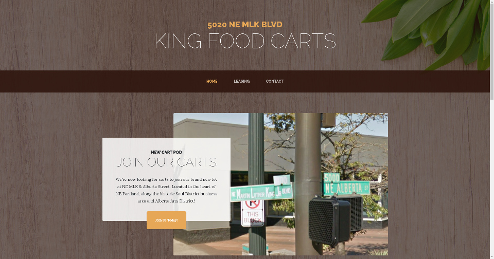 Screenshot of Kingfoodcarts