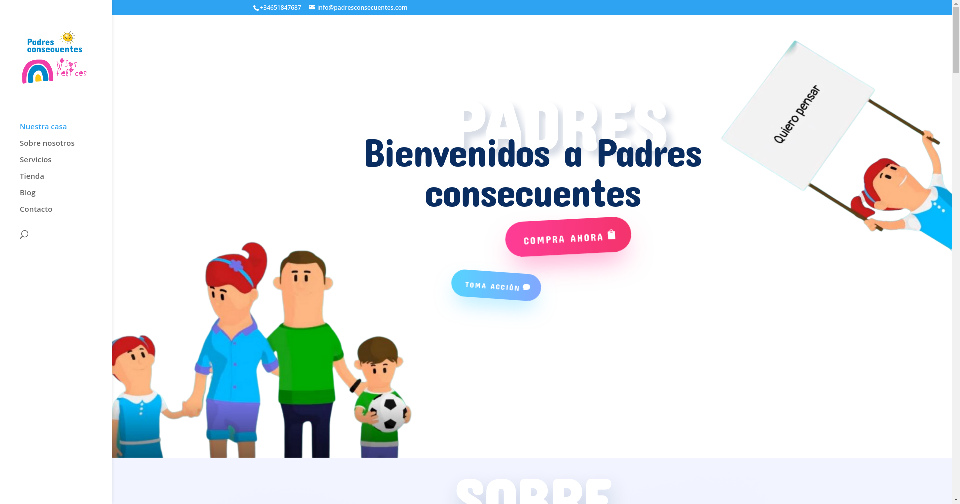 Screenshot of Padresconsecuentes